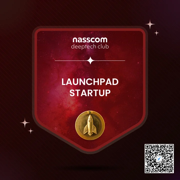 Nasscom DeepTech Club Launchpad Startup credential badge